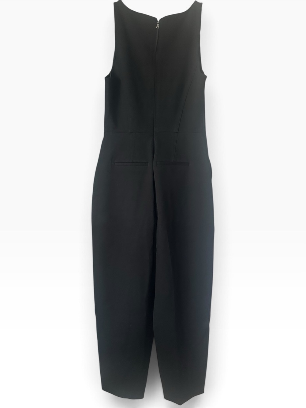 SPANX Ponte Corset Jumpsuit Black Barrel Leg NWT M - Picture 6 of 9